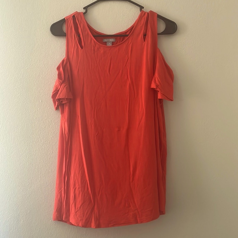 Falls Creek Orange T-shirt with Cutout